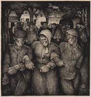 KG 15989
<br/>
Boeren en boerinnen
<br/>
<em>Berg, Willem Hendrik van den (1886 - 1970)</em>
